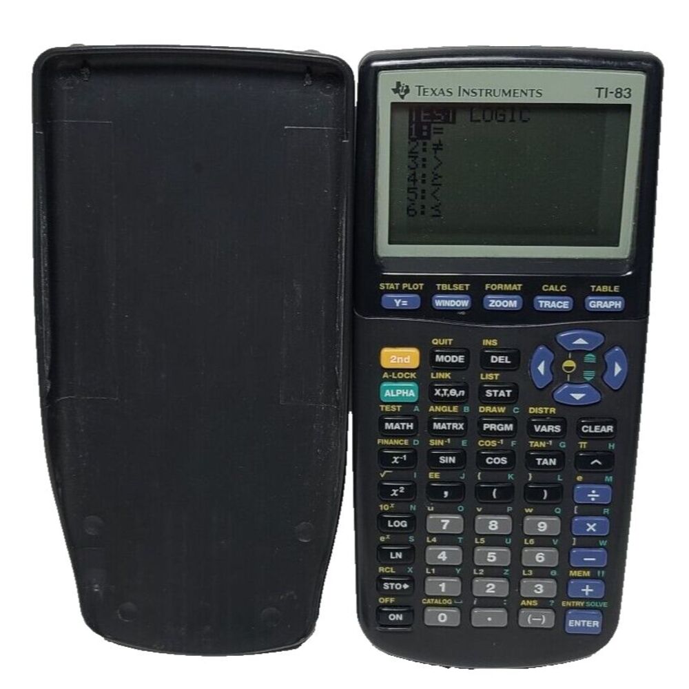 Texas Instruments TI-83 Graphing Calculator With Cover